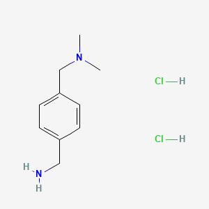 molecular formula C10H18Cl2N2 B3083121 [4-(Aminomethyl)benzyl]dimethylamine dihydrochloride CAS No. 113681-75-7