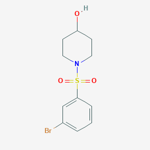 1-((3-Bromophenyl)sulfonyl)piperidin-4-ol