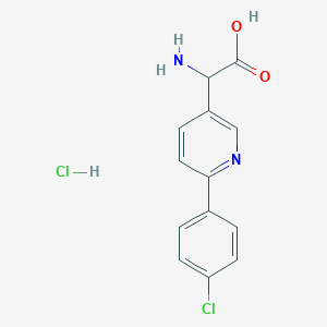 2-Amino-2-(6-(4-chlorophenyl)pyridin-3-YL)acetic acid hydrochloride