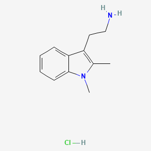 molecular formula C12H17ClN2 B3083197 2-(1,2-Dimethyl-1H-indol-3-yl)-ethylamine hydrochloride CAS No. 113772-31-9