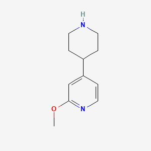 molecular formula C11H16N2O B3083224 2-Methoxy-4-(piperidin-4-yl)pyridine CAS No. 1138218-06-0
