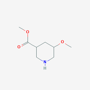molecular formula C8H15NO3 B3083232 Methyl 5-methoxypiperidine-3-carboxylate CAS No. 113826-40-7
