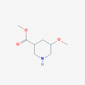 molecular formula C8H15NO3 B3083232 5-甲氧基哌啶-3-羧酸甲酯 CAS No. 113826-40-7