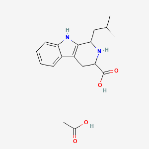 1-Isobutyl-2,3,4,9-tetrahydro-1H-beta-carboline-3-carboxylic acid acetate