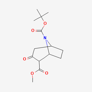8-Tert-butyl 2-methyl 3-oxo-8-azabicyclo[3.2.1]octane-2,8-dicarboxylate
