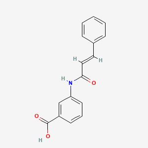 3-[[(E)-3-phenylprop-2-enoyl]amino]benzoic acid