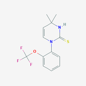4,4-Dimethyl-1-[2-(trifluoromethoxy)phenyl]-1,4-dihydropyrimidine-2-thiol