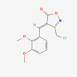 (4E)-3-(chloromethyl)-4-[(2,3-dimethoxyphenyl)methylidene]-1,2-oxazol-5-one