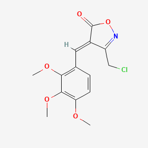 (4E)-3-(chloromethyl)-4-[(2,3,4-trimethoxyphenyl)methylidene]-1,2-oxazol-5-one