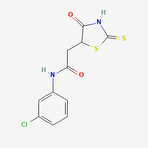 N-(3-chlorophenyl)-2-(2-mercapto-4-oxo-4,5-dihydro-1,3-thiazol-5-yl)acetamide