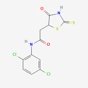 N-(2,5-dichlorophenyl)-2-(2-mercapto-4-oxo-4,5-dihydro-1,3-thiazol-5-yl)acetamide