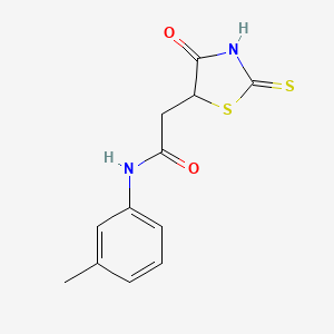 2-(2-mercapto-4-oxo-4,5-dihydro-1,3-thiazol-5-yl)-N-(3-methylphenyl)acetamide