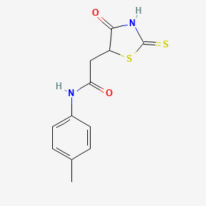 2-(2-mercapto-4-oxo-4,5-dihydro-1,3-thiazol-5-yl)-N-(4-methylphenyl)acetamide