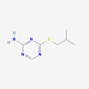 molecular formula C7H12N4S B3083588 4-(Isobutylthio)-1,3,5-triazin-2-amine CAS No. 1142201-15-7