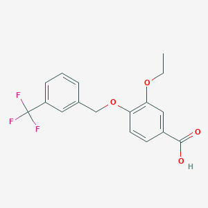 3-Ethoxy-4-{[3-(trifluoromethyl)benzyl]-oxy}benzoic acid