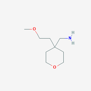 {[4-(2-Methoxyethyl)tetrahydro-2H-pyran-4-YL]-methyl}amine