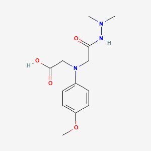 [[2-(2,2-Dimethylhydrazino)-2-oxoethyl]-(4-methoxyphenyl)amino]acetic acid