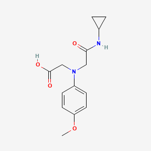 molecular formula C14H18N2O4 B3083656 [[2-(Cyclopropylamino)-2-oxoethyl]-(4-methoxyphenyl)amino]acetic acid CAS No. 1142204-26-9