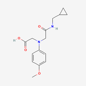 molecular formula C15H20N2O4 B3083663 [{2-[(Cyclopropylmethyl)amino]-2-oxoethyl}-(4-methoxyphenyl)amino]acetic acid CAS No. 1142204-27-0