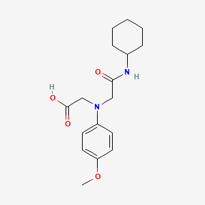 [[2-(Cyclohexylamino)-2-oxoethyl]-(4-methoxyphenyl)amino]acetic acid