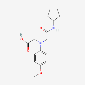 molecular formula C16H22N2O4 B3083696 [[2-(Cyclopentylamino)-2-oxoethyl]-(4-methoxyphenyl)amino]acetic acid CAS No. 1142204-53-2