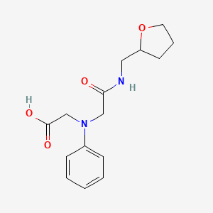 [{2-Oxo-2-[(tetrahydrofuran-2-ylmethyl)amino]-ethyl}(phenyl)amino]acetic acid