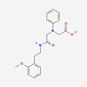 [(2-{[2-(2-Methoxyphenyl)ethyl]amino}-2-oxoethyl)-(phenyl)amino]acetic acid