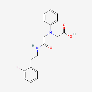 molecular formula C18H19FN2O3 B3083724 [(2-{[2-(2-氟苯基)乙基]氨基}-2-氧代乙基)-(苯基)氨基]乙酸 CAS No. 1142204-74-7