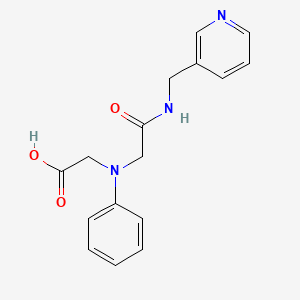 molecular formula C16H17N3O3 B3083731 [{2-Oxo-2-[(pyridin-3-ylmethyl)amino]-ethyl}(phenyl)amino]acetic acid CAS No. 1142204-85-0