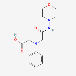 molecular formula C14H19N3O4 B3083735 [[2-(Morpholin-4-ylamino)-2-oxoethyl](phenyl)-amino]acetic acid CAS No. 1142204-92-9