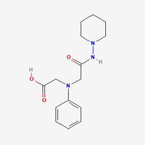 [[2-Oxo-2-(piperidin-1-ylamino)ethyl](phenyl)-amino]acetic acid
