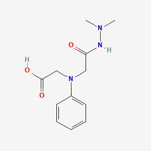[[2-(2,2-Dimethylhydrazino)-2-oxoethyl](phenyl)-amino]acetic acid