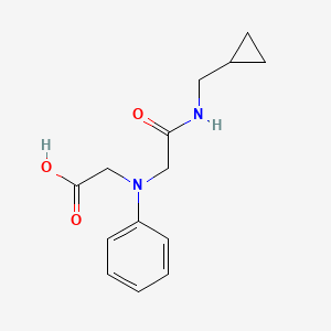 [{2-[(Cyclopropylmethyl)amino]-2-oxoethyl}-(phenyl)amino]acetic acid