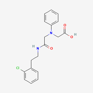 [(2-{[2-(2-Chlorophenyl)ethyl]amino}-2-oxoethyl)-(phenyl)amino]acetic acid