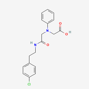 molecular formula C18H19ClN2O3 B3083781 [(2-{[2-(4-氯苯基)乙基]氨基}-2-氧代乙基)(苯基)氨基]乙酸 CAS No. 1142205-17-1