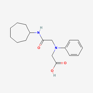 [[2-(Cycloheptylamino)-2-oxoethyl](phenyl)amino]-acetic acid