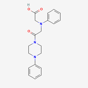 [[2-Oxo-2-(4-phenylpiperazin-1-yl)ethyl](phenyl)-amino]acetic acid