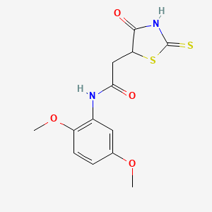 N-(2,5-dimethoxyphenyl)-2-(2-mercapto-4-oxo-4,5-dihydro-1,3-thiazol-5-yl)acetamide