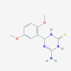 4-Amino-6-(2,5-dimethoxyphenyl)-1,6-dihydro-1,3,5-triazine-2-thiol