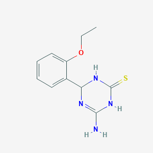 molecular formula C11H14N4OS B3084084 4-Amino-6-(2-ethoxyphenyl)-1,6-dihydro-1,3,5-triazine-2-thiol CAS No. 1142207-79-1