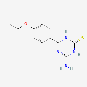 molecular formula C11H14N4OS B3084089 4-Amino-6-(4-ethoxyphenyl)-1,6-dihydro-1,3,5-triazine-2-thiol CAS No. 1142207-82-6