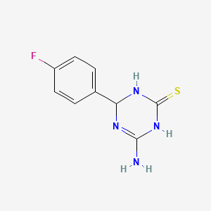 4-Amino-6-(4-fluorophenyl)-1,6-dihydro-1,3,5-triazine-2-thiol