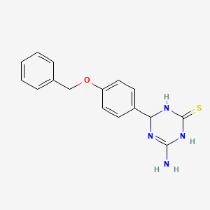 4-Amino-6-[4-(benzyloxy)phenyl]-1,6-dihydro-1,3,5-triazine-2-thiol