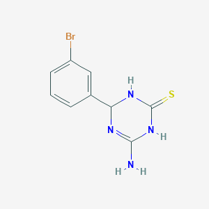 molecular formula C9H9BrN4S B3084139 4-氨基-6-(3-溴苯基)-1,6-二氢-1,3,5-三嗪-2-硫醇 CAS No. 1142208-31-8