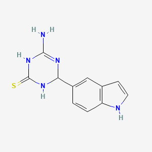4-amino-6-(1H-indol-5-yl)-1,6-dihydro-1,3,5-triazine-2-thiol