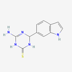 4-amino-6-(1H-indol-6-yl)-1,6-dihydro-1,3,5-triazine-2-thiol