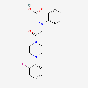 molecular formula C20H22FN3O3 B3084231 [{2-[4-(2-Fluorophenyl)piperazin-1-yl]-2-oxoethyl}(phenyl)amino]acetic acid CAS No. 1142211-47-9