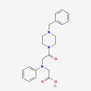 molecular formula C21H25N3O3 B3084250 [[2-(4-Benzylpiperazin-1-yl)-2-oxoethyl](phenyl)-amino]acetic acid CAS No. 1142211-73-1