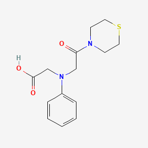 [(2-Oxo-2-thiomorpholin-4-ylethyl)(phenyl)amino]-acetic acid
