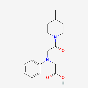 [[2-(4-Methylpiperidin-1-yl)-2-oxoethyl](phenyl)-amino]acetic acid